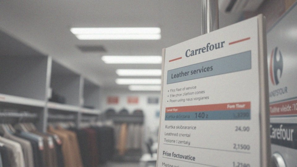 Jakie są ceny renowacji skóry w pralni Carrefour?