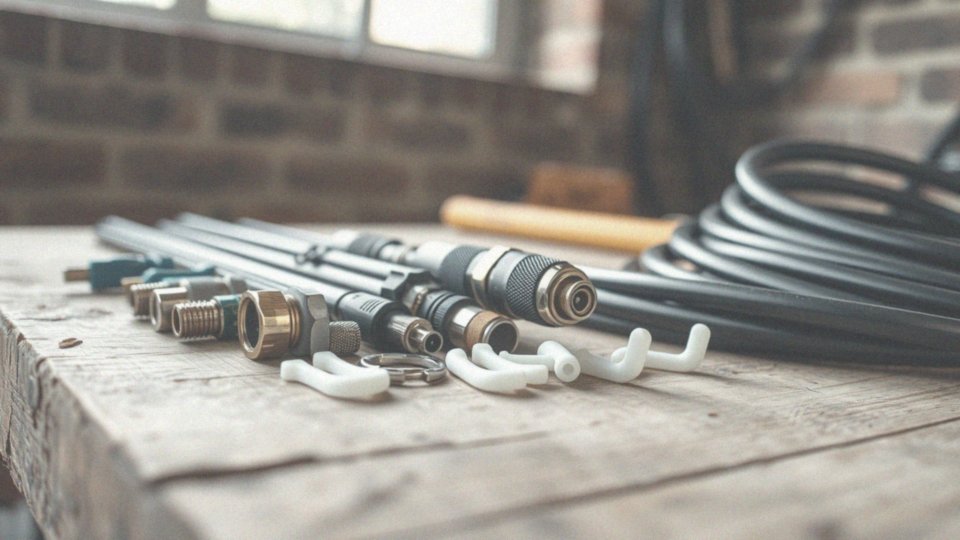 Jakie akcesoria są niezbędne do instalacji kabla antenowego zewnętrznego?