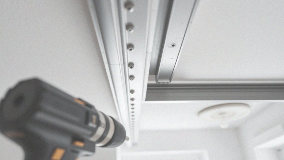 Jak zamocować szynę sufitową aluminiową?
