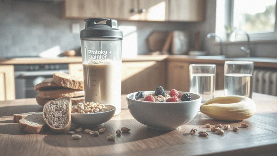 Jak zbilansować dietę przy suplementacji gainera i białka?