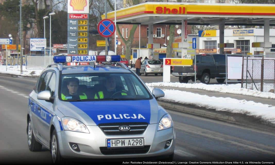 Zatrzymanie podejrzanego o przewóz metamfetaminy w Lubinie